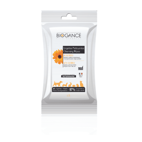 Biogance - Lingettes nettoyantes biologiques pour chiens & chats