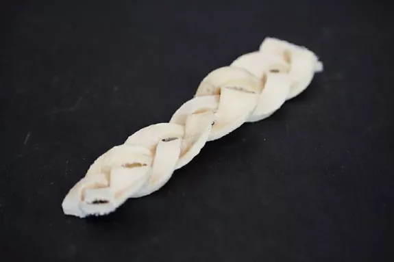 Sachet de Tresses séchées en peau de bœuf - 250g - Friandises naturelles 