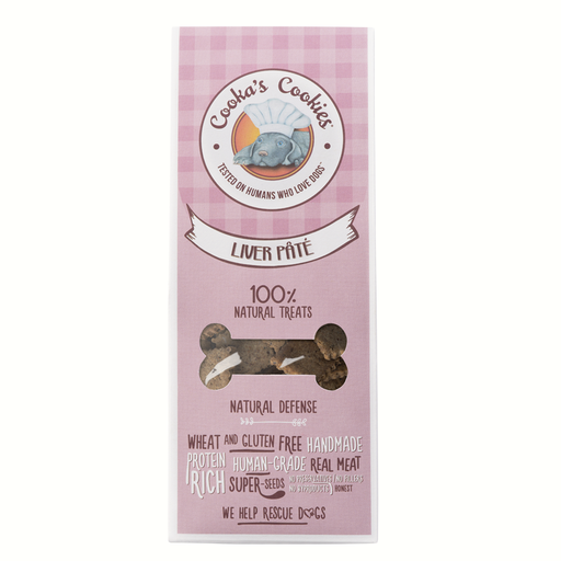 Biscuits artisanaux au pâté de foie forme carré - Cooka's cookies