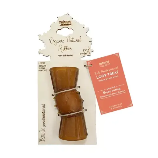 Rub Loop Treat - Jouet à mâcher et à garnir en résine naturelle - Retorn 