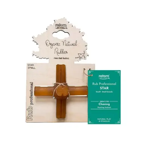 Rub Star - Jouet à mâcher et à garnir en résine naturelle - Retorn 