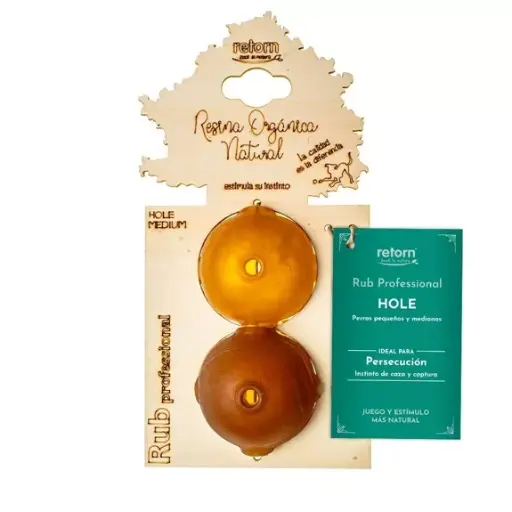 Rub Hole- Balles pour jouer et à garnir en résine naturelle - Retorn 