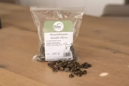 Cubes de cerf séchés - Friandises naturelles 