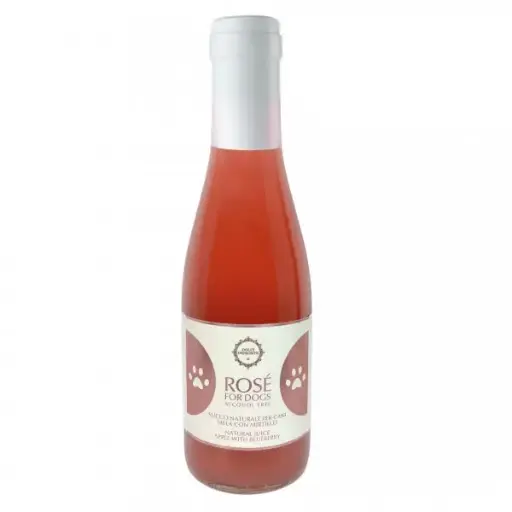 Rosé artisanal pour chien à la pomme & myrtille - 200ml 